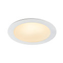 SLV LED Recessed luminaire AKALO D83 DL, 9W 3000/4200/5700K 800-880lm 90°, white