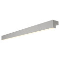 LED Wall luminaire / Mirror luminaire L-LINE 120, 19W 3000K 1650lm 120�, IP44, anodised silver