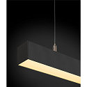 SLV Luminaire � suspension Q-LINE PD DALI single, noir  gradable