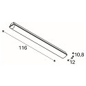 SLV Luminaire mural IMPERVA 120 IP 66, gris