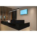 Luminaire � suspension GLENOS 100 Bas, angulaire, court IP20, noir mat gradable