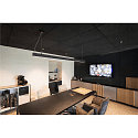 Luminaire � suspension GLENOS 200 Bas, angulaire, langue IP20, noir mat gradable