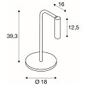 Premium LED Table lamp KARPO TL, 6.5W 3000K 400lm, 3-step touch dimmer, white