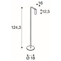 SLV Lampadaire KARPO FL r�glable, avec variateur tactile IP20, noir gradable