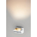 LED Wall luminaire MERADO FLOOD WL, TRIAC dimmable, rotatable and swiveling, 40W 115�, 3000K 3000lm, white