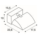 LED Wall luminaire MERADO FLOOD WL, TRIAC dimmable, rotatable and swiveling, 40W 115�, 3000K 3000lm, white