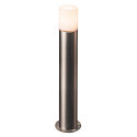 Borne d'�clairage ROX ACRYL POLE 90 cylindrique, avec diffuseur E27 IP44, acier inoxydable gradable