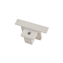 EUTRAC End cap for 3-Phase high-voltage recessed track, white