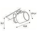 SLV 1-Projecteur monophas� PURI TRACK SPOT GU10, blanche gradable