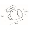 SLV Projecteur triphas� PURI TRACK SPOT GU10, blanche gradable