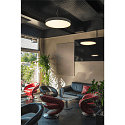 SLV Luminaire de plafond MEDO 90 CL AMBIENT haut bas, contr�lable par DALI, CCT Switch IP20, gris gradable