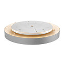SLV Premium LED Surface luminaire MEDO 60 CW, DALI dimmable, Corona effect, 40W 3000/4000K 105�, silver grey