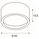 LED Ceiling luminaire LED SURFACE MOUNT SPOT 1800lm, round, 48 LED, 3000K, white