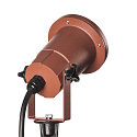 SLV Outdoor Earth spike lamp NAUTILUS SPIKE XL, CR50-SE, GU10, IP65 IK06, rust-colored