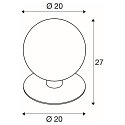SLV Lampadaire d'ext�rieur GLOO PURE 27 POLE E27 IP 44, anthrazit