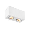 Luminaire de plafond TRILEDO double GU10, blanche gradable