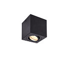 Luminaire de plafond TRILEDO SINGLE forme en d�, pivotant, rotatif GU10 IP20, noir  gradable