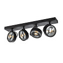 Applique et plafonnier KALU CW QUAD carr� GU10 IP20, noir  gradable