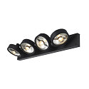 Applique et plafonnier KALU CW QUAD carr� GU10 IP20, noir  gradable