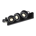 Applique et plafonnier KALU CW QUAD carr� GU10 IP20, noir  gradable