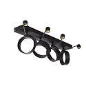 Applique et plafonnier KALU CW QUAD carr� GU10 IP20, noir  gradable