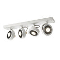 SLV Applique et plafonnier KALU CW QUAD carr� GU10 IP20, blanche gradable
