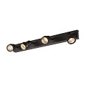 Luminaire mural PURI CW QUAD carr� GU10, noir mat gradable