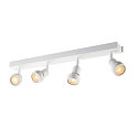 SLV Luminaire mural PURI CW QUAD carr� GU10, blanc mat gradable