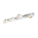 SLV Luminaire mural PURI CW QUAD carr� GU10, blanc mat gradable