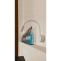 SLV Lumière d'affichage DIO FLEX PLATE avec interrupteur, avec bras flexible IP 20, blanche