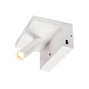 SLV Luminaire mural KARPO BEDSIDE avec connexion USB IP 20, blanche gradable
