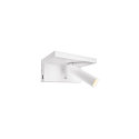 SLV Luminaire mural KARPO BEDSIDE avec connexion USB IP 20, blanche gradable
