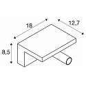 SLV Luminaire mural KARPO BEDSIDE avec connexion USB IP 20, blanche gradable