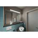 SLV Premium LED Wall luminaire MARYLIN, IP44, chrome / white, 120�, length 90cm, 21W 3000K 1400lm
