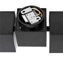 SLV Luminaire de plafond ALTRA DICE II � 2 flammes, rotatif GU10 IP20, noir  gradable