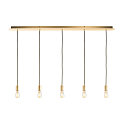 SLV FITU Canopy for FITU PD Pendant luminaires, F�NFFACH, LANG, max. 16A, soft gold
