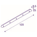 SLV FITU Canopy for FITU PD Pendant luminaires, F�NFFACH, LANG, max. 16A, soft gold