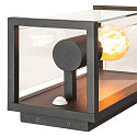 SLV Luminaire mural d'ext�rieur QUADRULO SENSOR WL angulaire, avec capteur E27 IP44, anthrazit