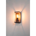 SLV Luminaire mural d'ext�rieur QUADRULO SENSOR WL angulaire, avec capteur E27 IP44, anthrazit
