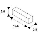 SLV Mini connecteur S-TRACK PHASE & DALI version pour montage en surface, contr�lable par DALI, blanche