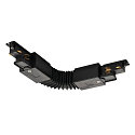 Connecteur flexible triphas� S-TRACK PHASE & DALI version pour montage en surface, contr�lable par DALI, noir