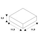DALI controllable Corner connector for S-TRACK, Earth inside