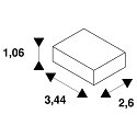 SLV Accessoire Suspension c�ble EUTRAC / S-TRACK / 1-PHASE - 500CM m�canique, version pour montage en surface, lot de 2