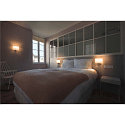 SLV LED Wall luminaire KENKUA SPOT LED, E27, 40W, 25�, 3000K, 200lm, chrome, glass milky
