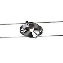 Lampe � corde TENSEO DURNO, chrome, acier inoxydable