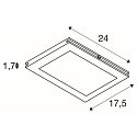 Lampe � corde TENSEO PLYTTA rectangulaire, noir 
