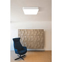SLV LED Ceiling luminaire MEDO 60 SQUARE DALI LED, 39W, 105�, 3000K, 3300lm, white