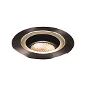 SLV Projecteur encastr� DASAR 270 LED rayonnement sym�trique IP65 / IP67, acier inoxydable, noir 