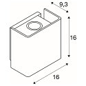 Luminaire mural d'extérieur MANA OUT IP65, anthrazit gradable