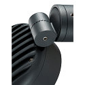 SLV LED Outdoor spot ESKINA SPOT LED Wall-/Ceiling luminaire, 14,5W, 95�, 3000/4000K, 1000lm, IP65, dimmable, anthracite